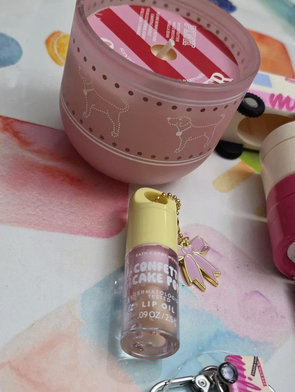 Bath & Body Works Milk Bar Birthday Cake Pink Gift Collection 14 Piece Set RARE